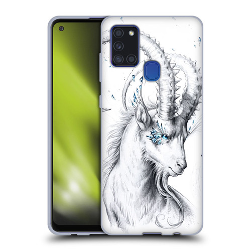 Jonas "JoJoesArt" Jödicke Wildlife Capricorn Soft Gel Case for Samsung Galaxy A21s (2020)