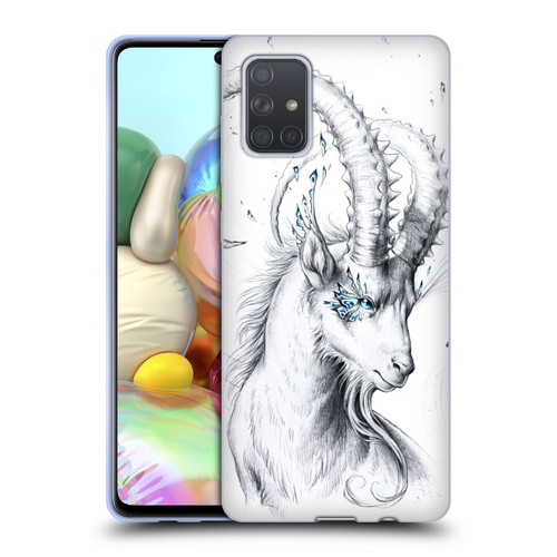 Jonas "JoJoesArt" Jödicke Wildlife Capricorn Soft Gel Case for Samsung Galaxy A71 (2019)