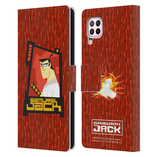 Samurai Jack Graphics Character Art 2 Leather Book Wallet Case Cover For Huawei Nova 6 SE / P40 Lite