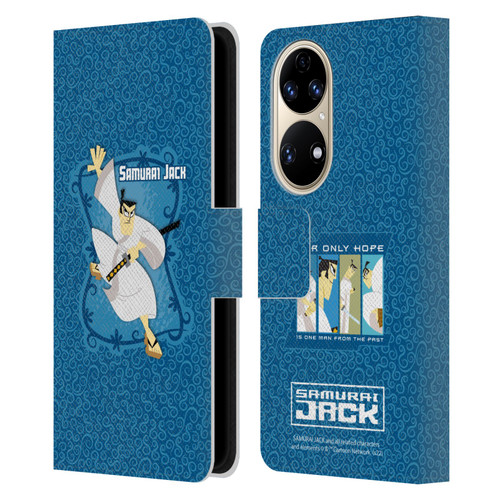 Samurai Jack Graphics Character Art 1 Leather Book Wallet Case Cover For Huawei P50