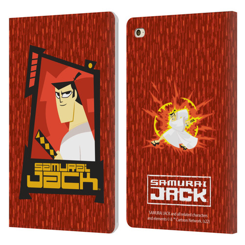 Samurai Jack Graphics Character Art 2 Leather Book Wallet Case Cover For Apple iPad mini 4