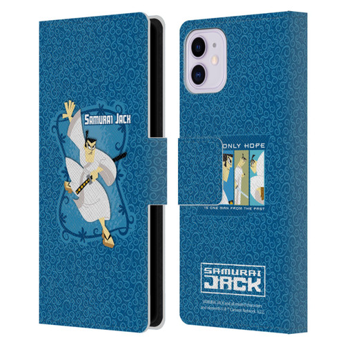 Samurai Jack Graphics Character Art 1 Leather Book Wallet Case Cover For Apple iPhone 11
