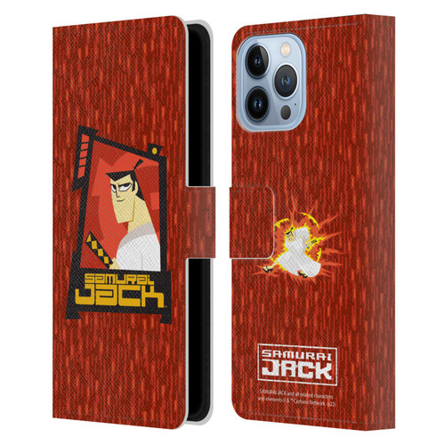Samurai Jack Graphics Character Art 2 Leather Book Wallet Case Cover For Apple iPhone 13 Pro Max