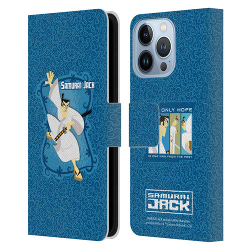 Samurai Jack Graphics Character Art 1 Leather Book Wallet Case Cover For Apple iPhone 13 Pro