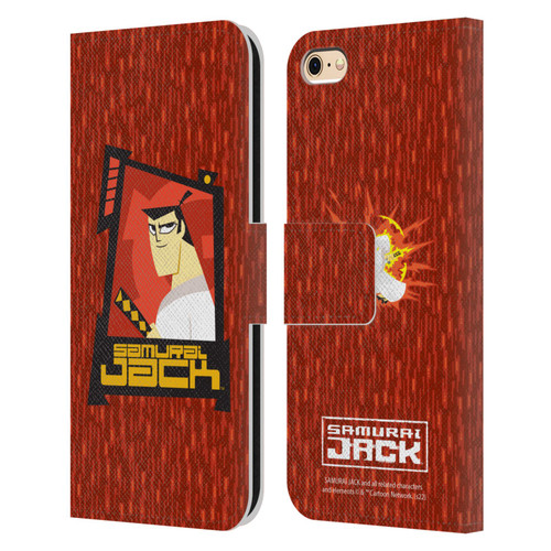 Samurai Jack Graphics Character Art 2 Leather Book Wallet Case Cover For Apple iPhone 6 / iPhone 6s