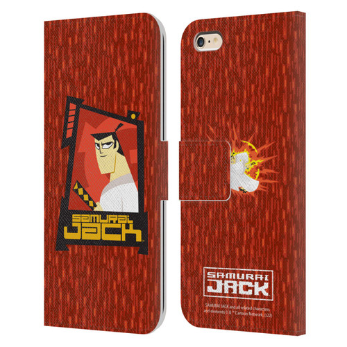 Samurai Jack Graphics Character Art 2 Leather Book Wallet Case Cover For Apple iPhone 6 Plus / iPhone 6s Plus