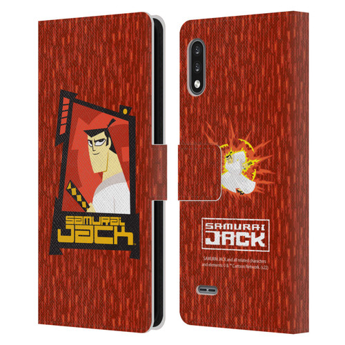 Samurai Jack Graphics Character Art 2 Leather Book Wallet Case Cover For LG K22