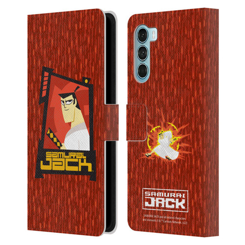 Samurai Jack Graphics Character Art 2 Leather Book Wallet Case Cover For Motorola Edge S30 / Moto G200 5G