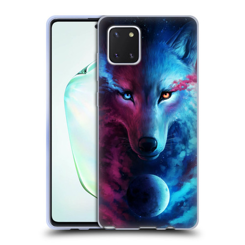 Jonas "JoJoesArt" Jödicke Wildlife Wolf Galaxy Soft Gel Case for Samsung Galaxy Note10 Lite