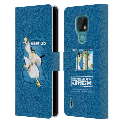 Samurai Jack Graphics Character Art 1 Leather Book Wallet Case Cover For Motorola Moto E7