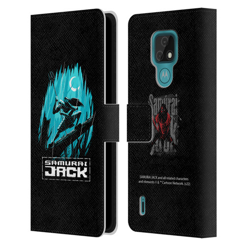 Samurai Jack Graphics Season 5 Poster Leather Book Wallet Case Cover For Motorola Moto E7