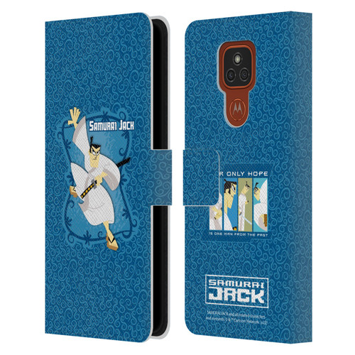 Samurai Jack Graphics Character Art 1 Leather Book Wallet Case Cover For Motorola Moto E7 Plus