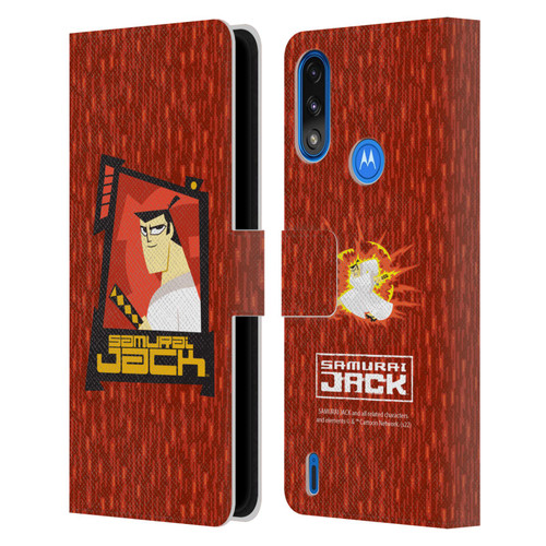 Samurai Jack Graphics Character Art 2 Leather Book Wallet Case Cover For Motorola Moto E7 Power / Moto E7i Power