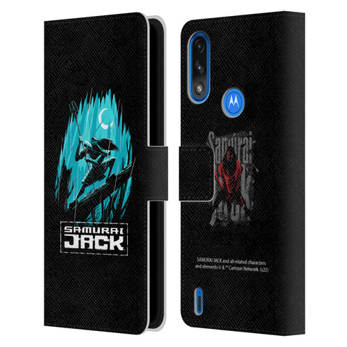 Samurai Jack Graphics Season 5 Poster Leather Book Wallet Case Cover For Motorola Moto E7 Power / Moto E7i Power