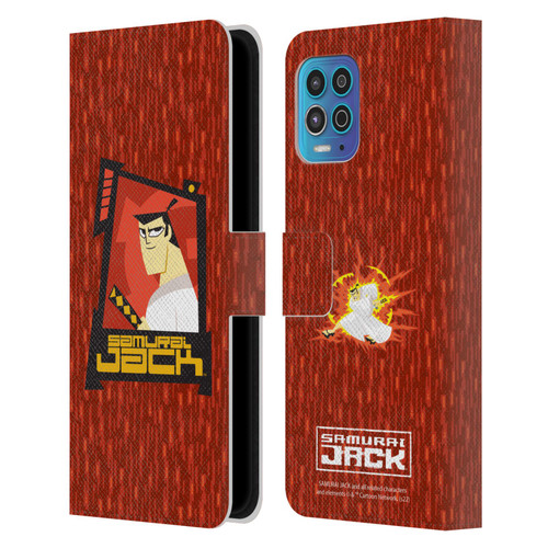 Samurai Jack Graphics Character Art 2 Leather Book Wallet Case Cover For Motorola Moto G100