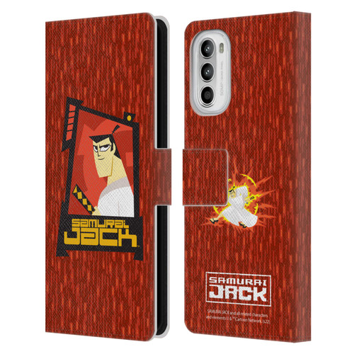 Samurai Jack Graphics Character Art 2 Leather Book Wallet Case Cover For Motorola Moto G52