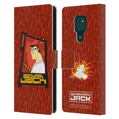 Samurai Jack Graphics Character Art 2 Leather Book Wallet Case Cover For Motorola Moto G9 Play