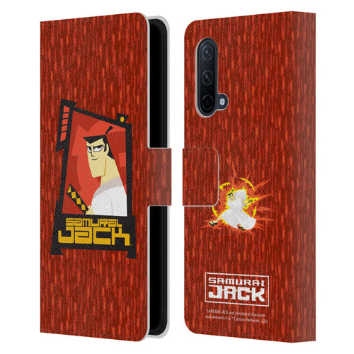 Samurai Jack Graphics Character Art 2 Leather Book Wallet Case Cover For OnePlus Nord CE 5G