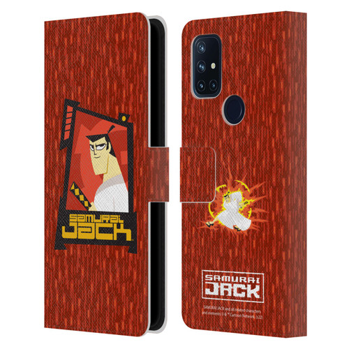 Samurai Jack Graphics Character Art 2 Leather Book Wallet Case Cover For OnePlus Nord N10 5G