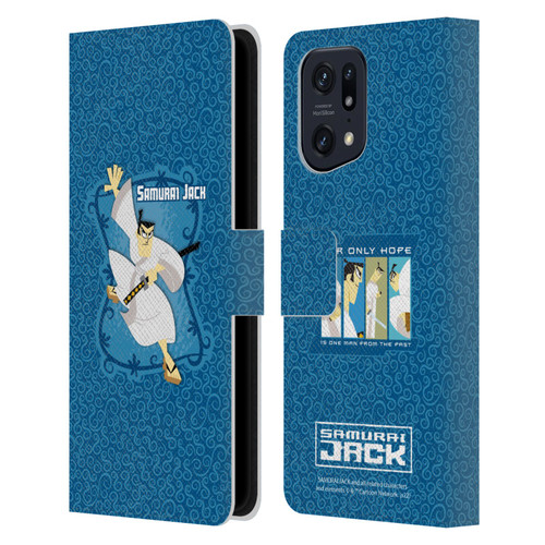 Samurai Jack Graphics Character Art 1 Leather Book Wallet Case Cover For OPPO Find X5