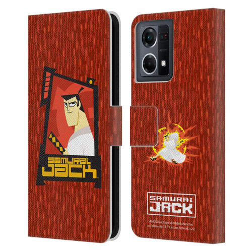 Samurai Jack Graphics Character Art 2 Leather Book Wallet Case Cover For OPPO Reno8 4G