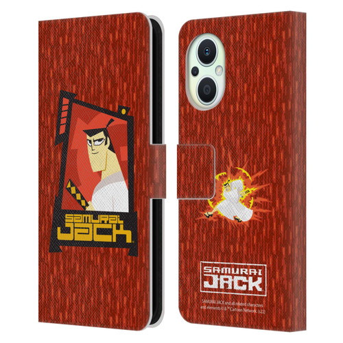 Samurai Jack Graphics Character Art 2 Leather Book Wallet Case Cover For OPPO Reno8 Lite
