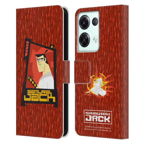 Samurai Jack Graphics Character Art 2 Leather Book Wallet Case Cover For OPPO Reno8 Pro