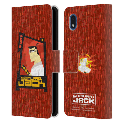 Samurai Jack Graphics Character Art 2 Leather Book Wallet Case Cover For Samsung Galaxy A01 Core (2020)
