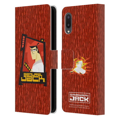 Samurai Jack Graphics Character Art 2 Leather Book Wallet Case Cover For Samsung Galaxy A02/M02 (2021)