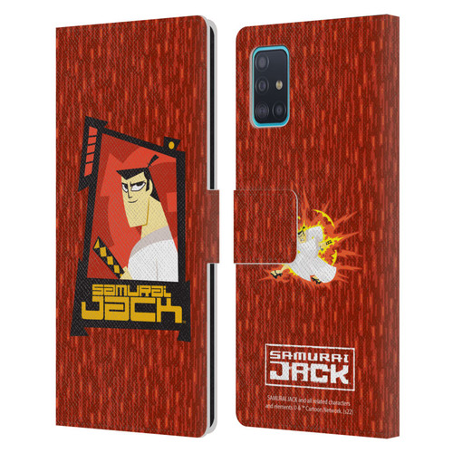 Samurai Jack Graphics Character Art 2 Leather Book Wallet Case Cover For Samsung Galaxy A51 (2019)