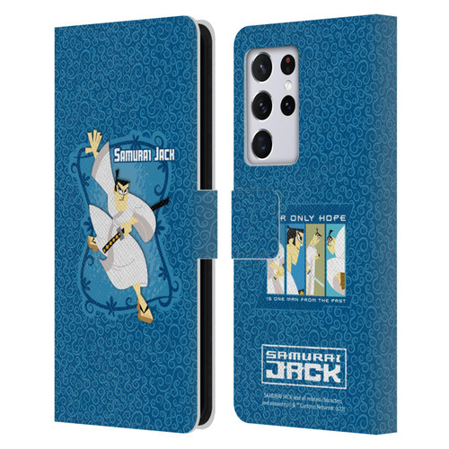 Samurai Jack Graphics Character Art 1 Leather Book Wallet Case Cover For Samsung Galaxy S21 Ultra 5G