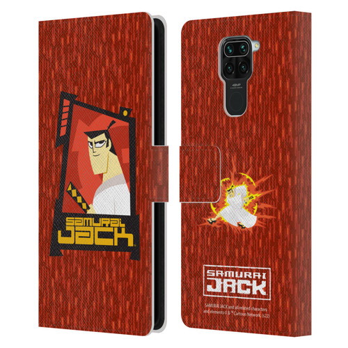 Samurai Jack Graphics Character Art 2 Leather Book Wallet Case Cover For Xiaomi Redmi Note 9 / Redmi 10X 4G