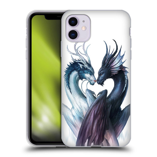 Jonas "JoJoesArt" Jödicke Wildlife 2 Yin And Yang Dragons Soft Gel Case for Apple iPhone 11