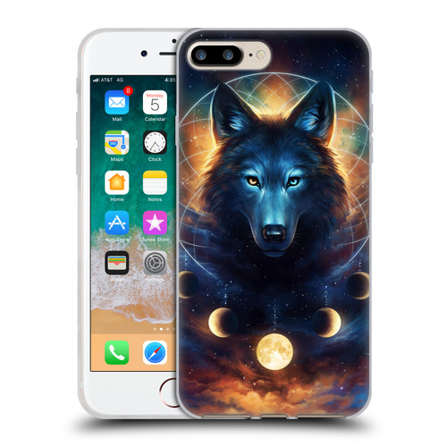 Jonas "JoJoesArt" Jödicke Wildlife 2 Dreamcatcher Wolf Soft Gel Case for Apple iPhone 7 Plus / iPhone 8 Plus