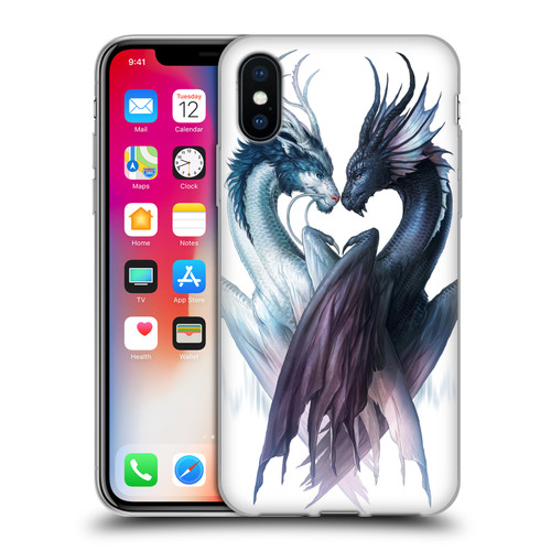 Jonas "JoJoesArt" Jödicke Wildlife 2 Yin And Yang Dragons Soft Gel Case for Apple iPhone X / iPhone XS