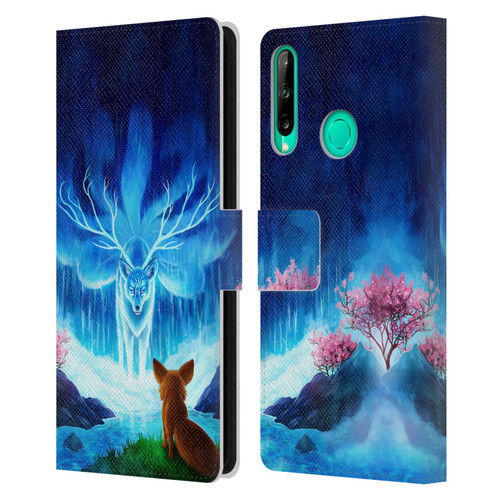 Jonas "JoJoesArt" Jödicke Wildlife Wisdom Leather Book Wallet Case Cover For Huawei P40 lite E