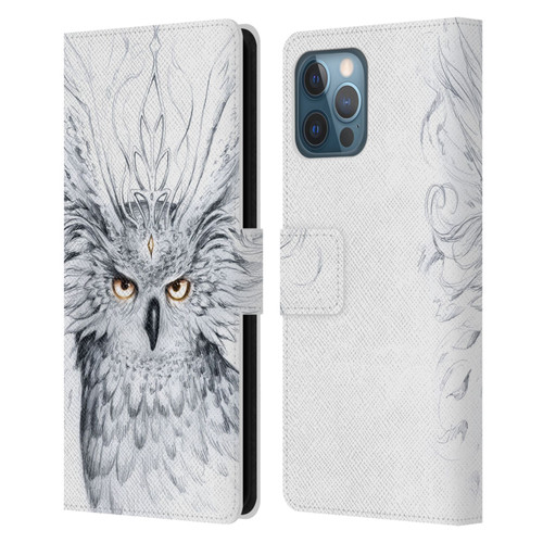 Jonas "JoJoesArt" Jödicke Wildlife Owl Leather Book Wallet Case Cover For Apple iPhone 12 Pro Max