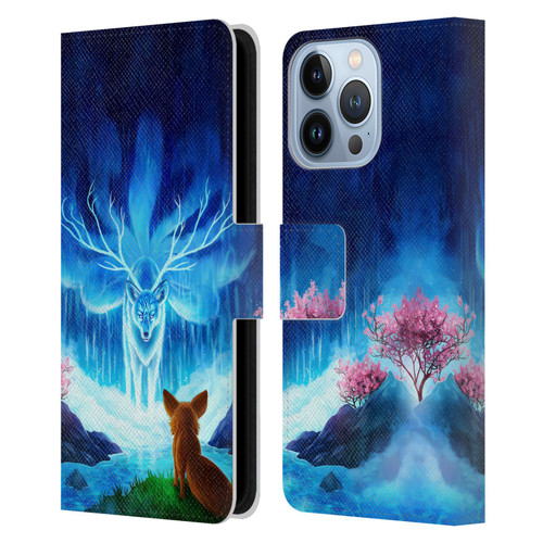 Jonas "JoJoesArt" Jödicke Wildlife Wisdom Leather Book Wallet Case Cover For Apple iPhone 13 Pro