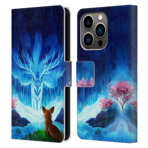 Jonas "JoJoesArt" Jödicke Wildlife Wisdom Leather Book Wallet Case Cover For Apple iPhone 14 Pro