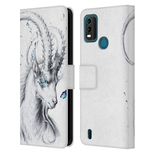 Jonas "JoJoesArt" Jödicke Wildlife Capricorn Leather Book Wallet Case Cover For Nokia G11 Plus