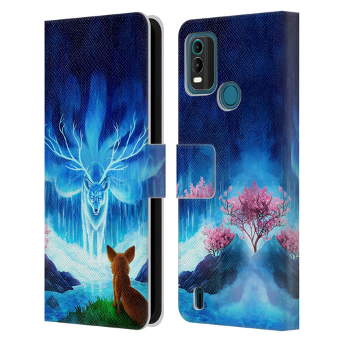 Jonas "JoJoesArt" Jödicke Wildlife Wisdom Leather Book Wallet Case Cover For Nokia G11 Plus