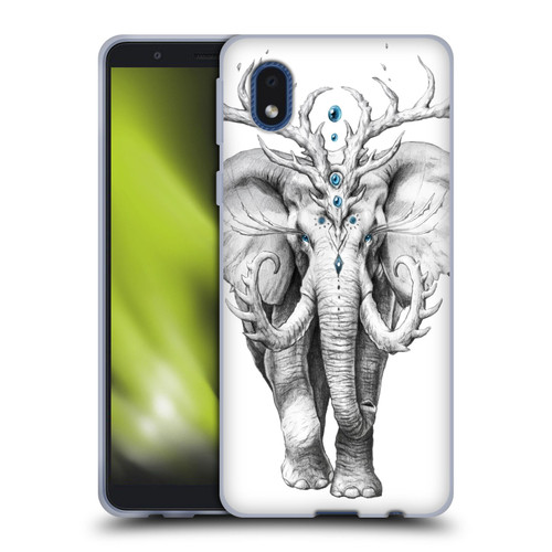 Jonas "JoJoesArt" Jödicke Wildlife 2 Elephant Soul Soft Gel Case for Samsung Galaxy A01 Core (2020)