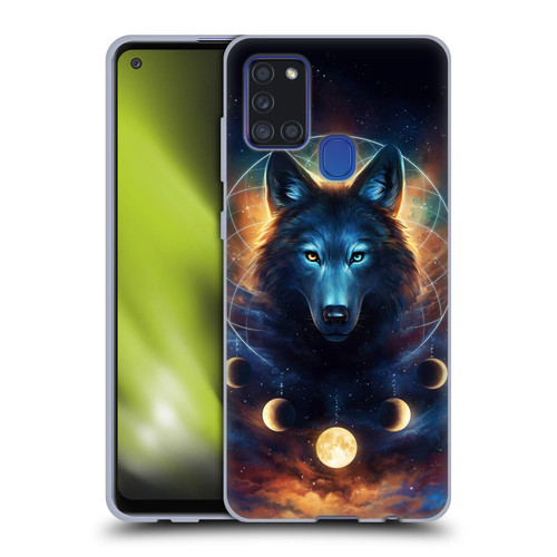 Jonas "JoJoesArt" Jödicke Wildlife 2 Dreamcatcher Wolf Soft Gel Case for Samsung Galaxy A21s (2020)
