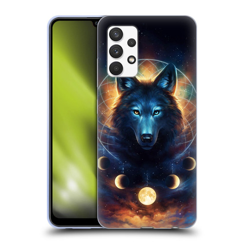 Jonas "JoJoesArt" Jödicke Wildlife 2 Dreamcatcher Wolf Soft Gel Case for Samsung Galaxy A32 (2021)