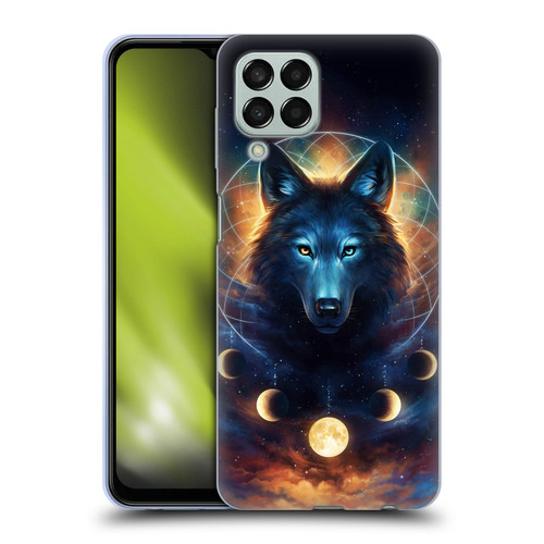 Jonas "JoJoesArt" Jödicke Wildlife 2 Dreamcatcher Wolf Soft Gel Case for Samsung Galaxy M33 (2022)