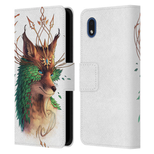 Jonas "JoJoesArt" Jödicke Wildlife Fox Coloured Leather Book Wallet Case Cover For Samsung Galaxy A01 Core (2020)