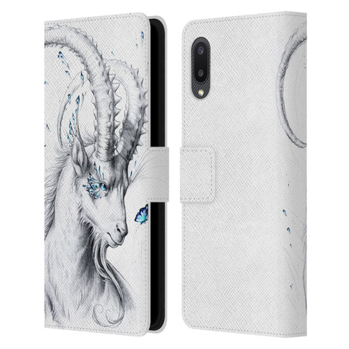 Jonas "JoJoesArt" Jödicke Wildlife Capricorn Leather Book Wallet Case Cover For Samsung Galaxy A02/M02 (2021)