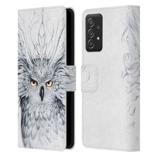 Jonas "JoJoesArt" Jödicke Wildlife Owl Leather Book Wallet Case Cover For Samsung Galaxy A52 / A52s / 5G (2021)