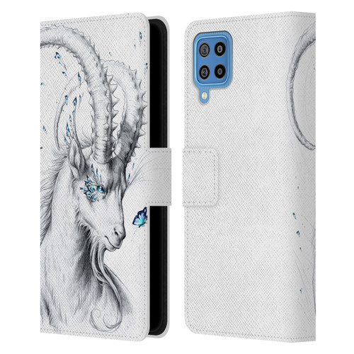 Jonas "JoJoesArt" Jödicke Wildlife Capricorn Leather Book Wallet Case Cover For Samsung Galaxy F22 (2021)