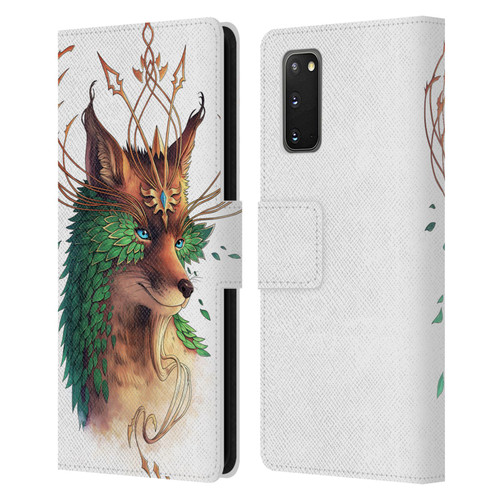 Jonas "JoJoesArt" Jödicke Wildlife Fox Coloured Leather Book Wallet Case Cover For Samsung Galaxy S20 / S20 5G